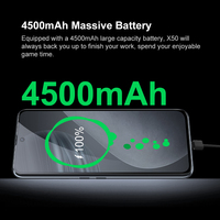 Cubot X50 Smartphone, Quad Camera 64MP, kamera przednia 32MP,Ekran FHD+ 6,67 cala, 8GB RAM + ROM 128GB (rozszerzenie do 256GB), bateria 4500mAh (typ), telefon komórkowy 4G LTE Cellulare Dual SIM, NFC, Andriod 11, GPS 5